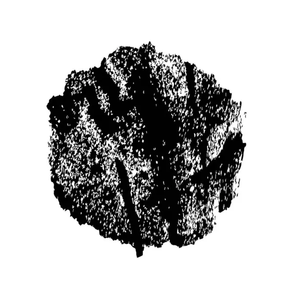 Beyaz arkaplanda soyut grunge siyah mürekkep lekesi