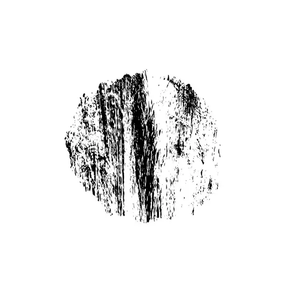 Vektör fırça darbesi. Grunge beyaz sıkıntı soyut sıkıntılı mürekkep. Siyah beyaz boya. Felç. Mürekkep yüzeyi ile çizilmiş mürekkep spirali. keskin fırça