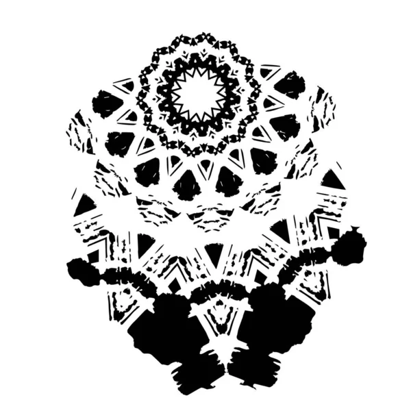 siyah fırça darbesi ve doku. monokrom grunge soyut el - boyalı elementler . 