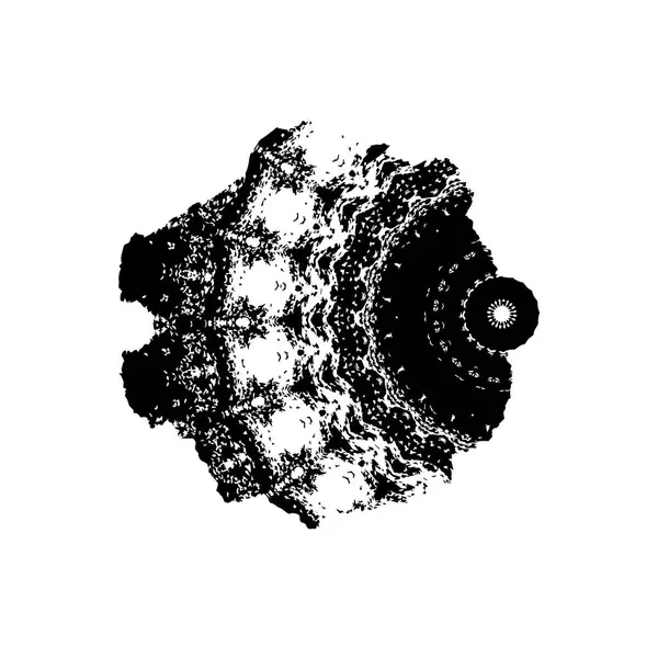 grunge siyah fırça darbesi beyaz arkaplanda izole