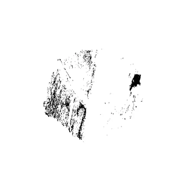 Grunge Black Ink Brush Stroke Isolated White Background — Stock Vector