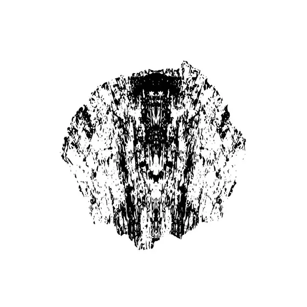 siyah fırça darbesi ve doku. Soyut el - boyanmış elementler.