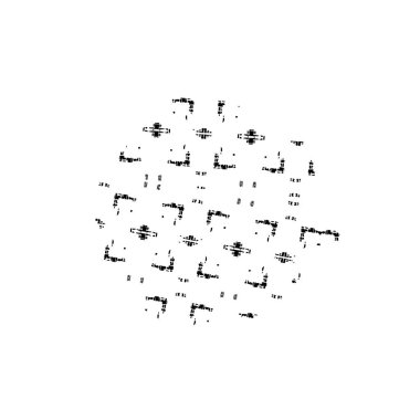 vektör siyah mürekkep fırça darbesi.