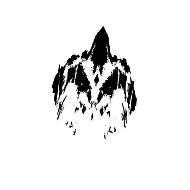 vektör siyah mürekkep fırça darbesi.