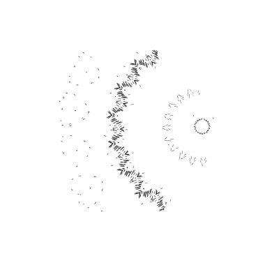 vektör siyah mürekkep fırça darbesi.