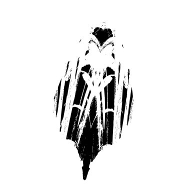 vektör siyah mürekkep fırça darbesi.