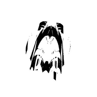 vektör siyah mürekkep fırça darbesi.