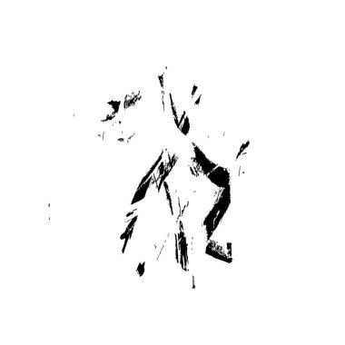 vektör siyah mürekkep fırça darbesi.