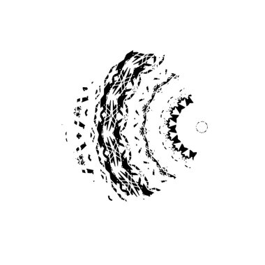 vektör siyah mürekkep fırça darbesi.