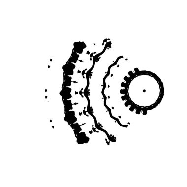 vektör illüstrasyon fırça darbesi. 