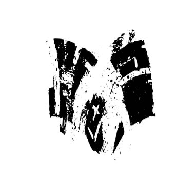  grunge vektörü siyah fırça darbesi 