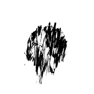  grunge vektörü siyah fırça darbesi 