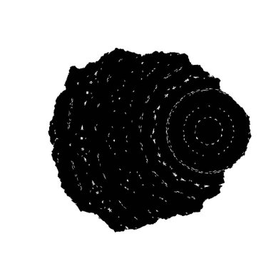 Fırça darbesi. siyah boya. 