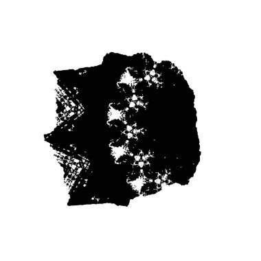 Fırça darbesi. siyah boya. 