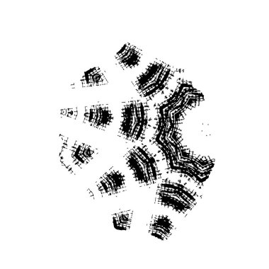 Fırça darbesi. siyah boya. 