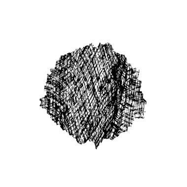 Fırça darbesi. siyah boya. 