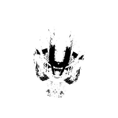 Fırça darbesi. siyah boya. 