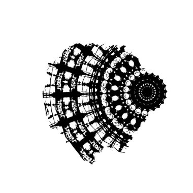 Fırça darbesi. siyah boya. 