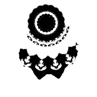 Fırça darbesi. siyah boya. 