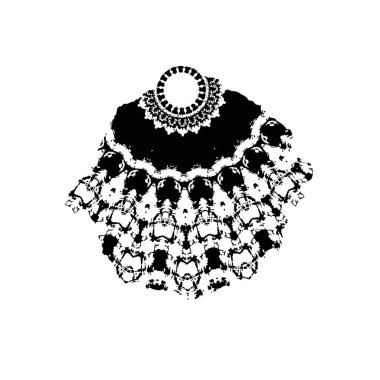 Fırça darbesi. siyah boya. 