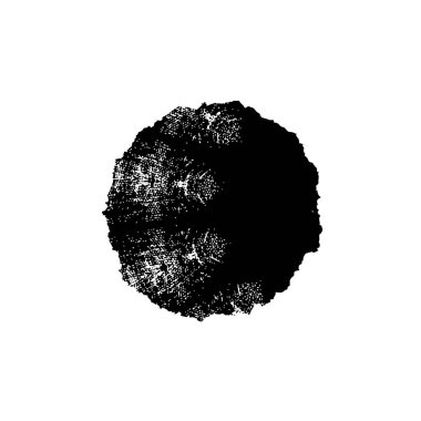 Fırça darbesi. siyah boya. 