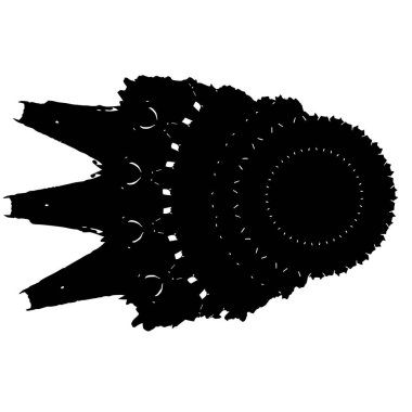 Fırça darbesi. siyah boya. 