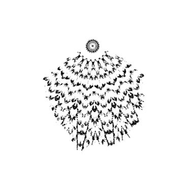 siyah mürekkep fırçası vuruşu. vektör