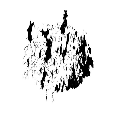 siyah mürekkep fırçası vuruşu. vektör