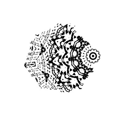 siyah mürekkep fırçası vuruşu. vektör