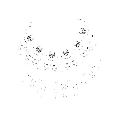 siyah mürekkep fırçası vuruşu. vektör