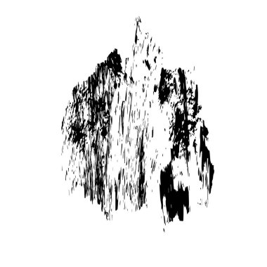 siyah mürekkep fırçası vuruşu. vektör