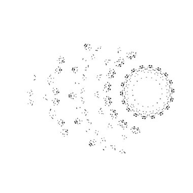siyah mürekkep fırçası vuruşu. vektör