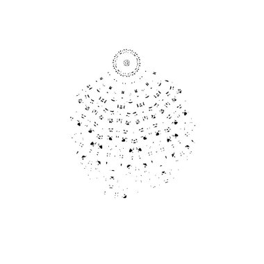 siyah mürekkep fırçası vuruşu. vektör