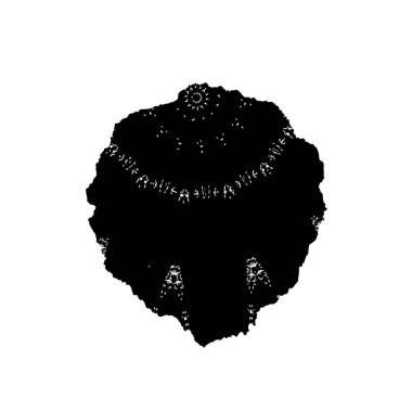 siyah mürekkep fırçası vuruşu. vektör