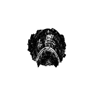 siyah mürekkep fırçası vuruşu. vektör