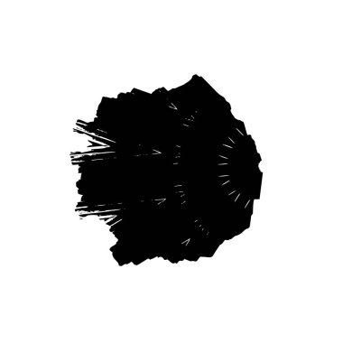 siyah mürekkep fırçası vuruşu. vektör