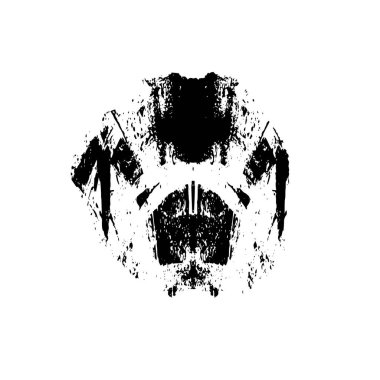 siyah mürekkep fırçası vuruşu. vektör