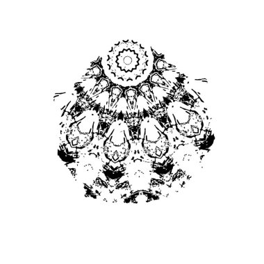 siyah mürekkep fırçası vuruşu. vektör