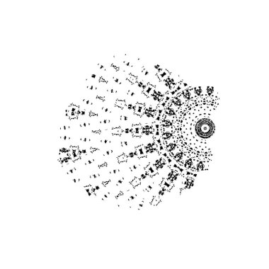 siyah mürekkep fırçası vuruşu. vektör