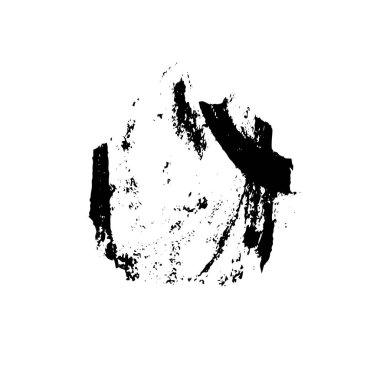 siyah fırça darbesi ve dokusu.