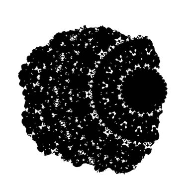 siyah fırça darbesi ve dokusu.