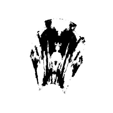 siyah fırça darbesi ve dokusu.