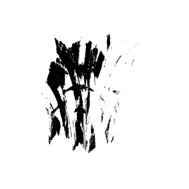 siyah fırça darbesi ve dokusu.