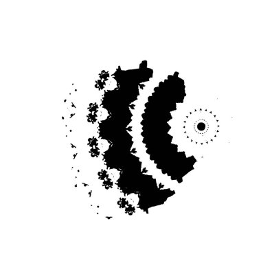 siyah fırça darbesi ve dokusu.