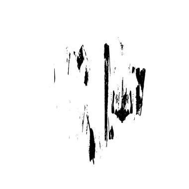 siyah fırça darbesi ve dokusu.