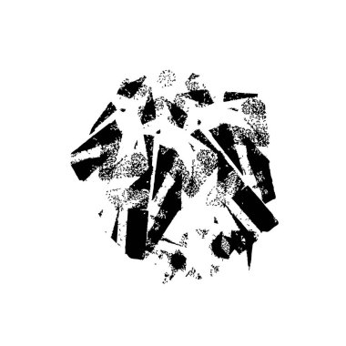 siyah fırça darbesi ve dokusu.