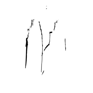 siyah fırça darbesi ve dokusu.