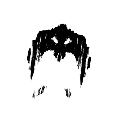 siyah fırça darbesi ve dokusu.