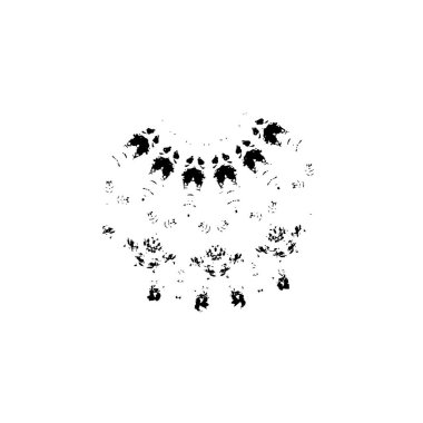 siyah fırça darbesi ve dokusu.