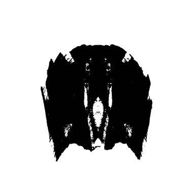 siyah fırça darbesi ve dokusu.